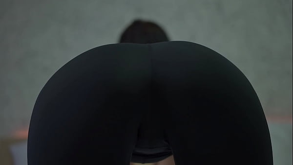 Intimate Yoga Pants Encounter: Sensual Sounds And Up-close Passion