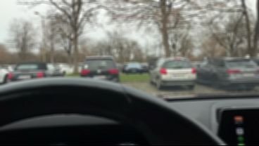Steamy Handjob In A Public Parking Lot, Finishing With A Load On The Bus