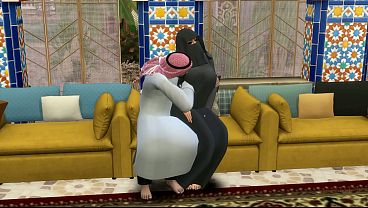 Arab Wife Gets Pounded Hard While Hubby’s Out