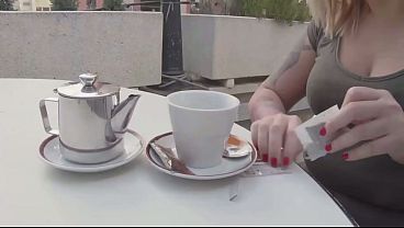 Sucking His Thick Black Cock In Public Then Finishing The Game At Home, Getting His Hot Load All Over My Ass