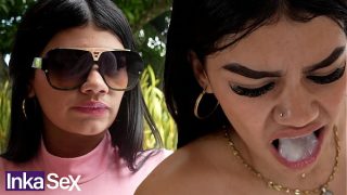 Colombian Teen Gags On Cum But Swallows Every Last Drop