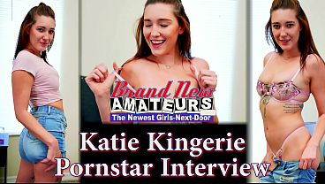 Tiny Brunette Katie Kingerie Gags And Gushes In Slinky Lingerie