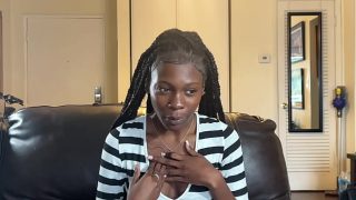 Ebony’s Debut: First Time Taking A White Cock