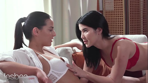 Sizzling Sapphic Seduction: Two Lingerie-clad Lovers Explore Intimate Passions