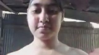 Fair, Big-titted Indian Local Girl