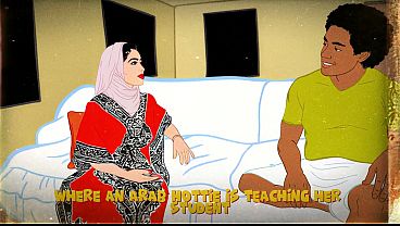 Big Juicy Arab Tutor Shows Her Student Some Filthy New Moves