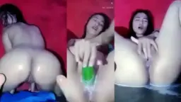 Imel Colmek Pake Timun Jumbo Muncrat Sampai Banjir