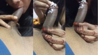 Kinky Indian Slut Deepthroats A Creamy Cock