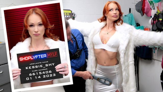 Naughty Redhead Gets Caught Red-handed In The Shop, Ready For A Spanking