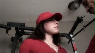College Slut Gets Railed By Her Gym Teacher Behind The Bleachers