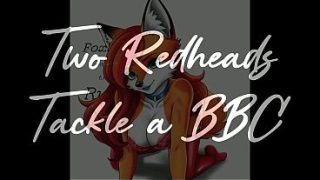Two Fiery Redheads Take On A Massive Bbc Together