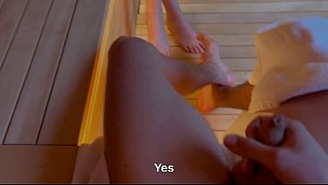 Fucking My Stepsister In The Hot, Steamy Sauna, Her Skin Slick With Sweat As I Take Her From Behind.