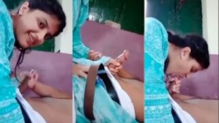 Desi Girl Takes Her Cousin’s Hard Cock Deep In Her Throat