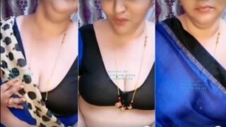 South Indian Babe Flashes Her Naked Dusky Tits Right On Camera
