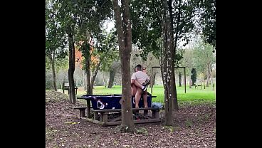 Stepmother Busted Getting Fucked Outside In The Open
