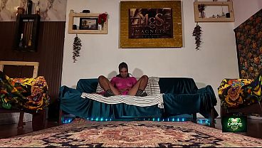 Sexy Teen From Gambia Needs Help After Pink Toy Gets Lost Deep Inside Her Tight Pussy