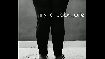 Indian Chubby Wife Bares Her Big Ass In A Naughty Strip
