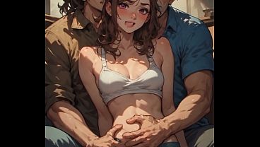 Step Dad And His Buddy Take Turns Pounding Stepdaughter With Dirty Male Ai Voiceover