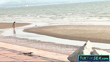 Thai Teen Gets Picked Up On The Beach For A Wild Fuck With A Well-hung Foreigner