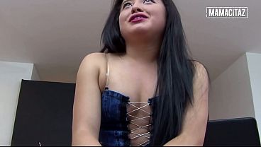 Thick Latina Bends Over In A Tight Mini Skirt… He Can’t Keep His Hands Off That Juicy Ass