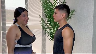 I Signed Up For Gym Sessions, And Ended Up Getting Drilled Hard By The Instructor Right Out In The Open.