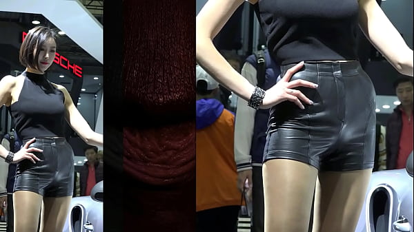 Hot China Girl In Tight Leather Hotpants, Dancing Wild 002