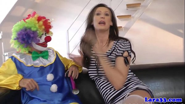 British Stockings Milf Takes A Clown Cock Deep Inside